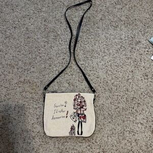 Gucci Cream and Black Crossbody Bag